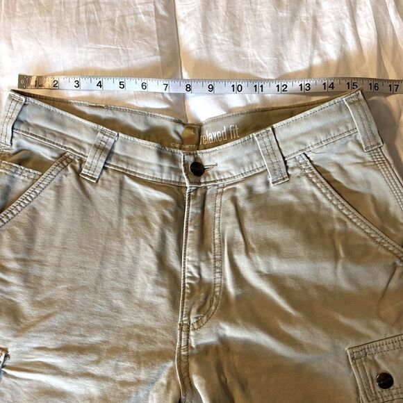 Men's Carhartt Tan Shorts - Picture 4 of 7